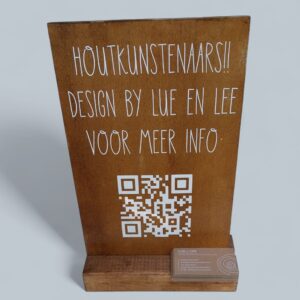 Gepersonaliseerde tekstborden van hout of acryl op maat in overleg, kleur, vorm, tekst, vinyl of beschilderd.