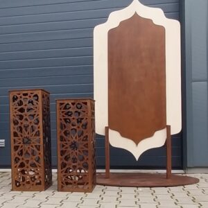 Arabische backdrop met zuilen