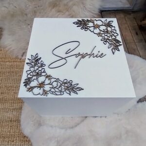 Gepersonaliseerde multifunctionele speelgoedkist, herinneringskist trouwkist geboortekist memorybox speelgoedkist.