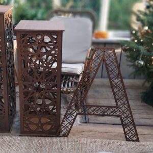 Uitgesneden letter van MDF Oosters patroon 635mm x 702mm