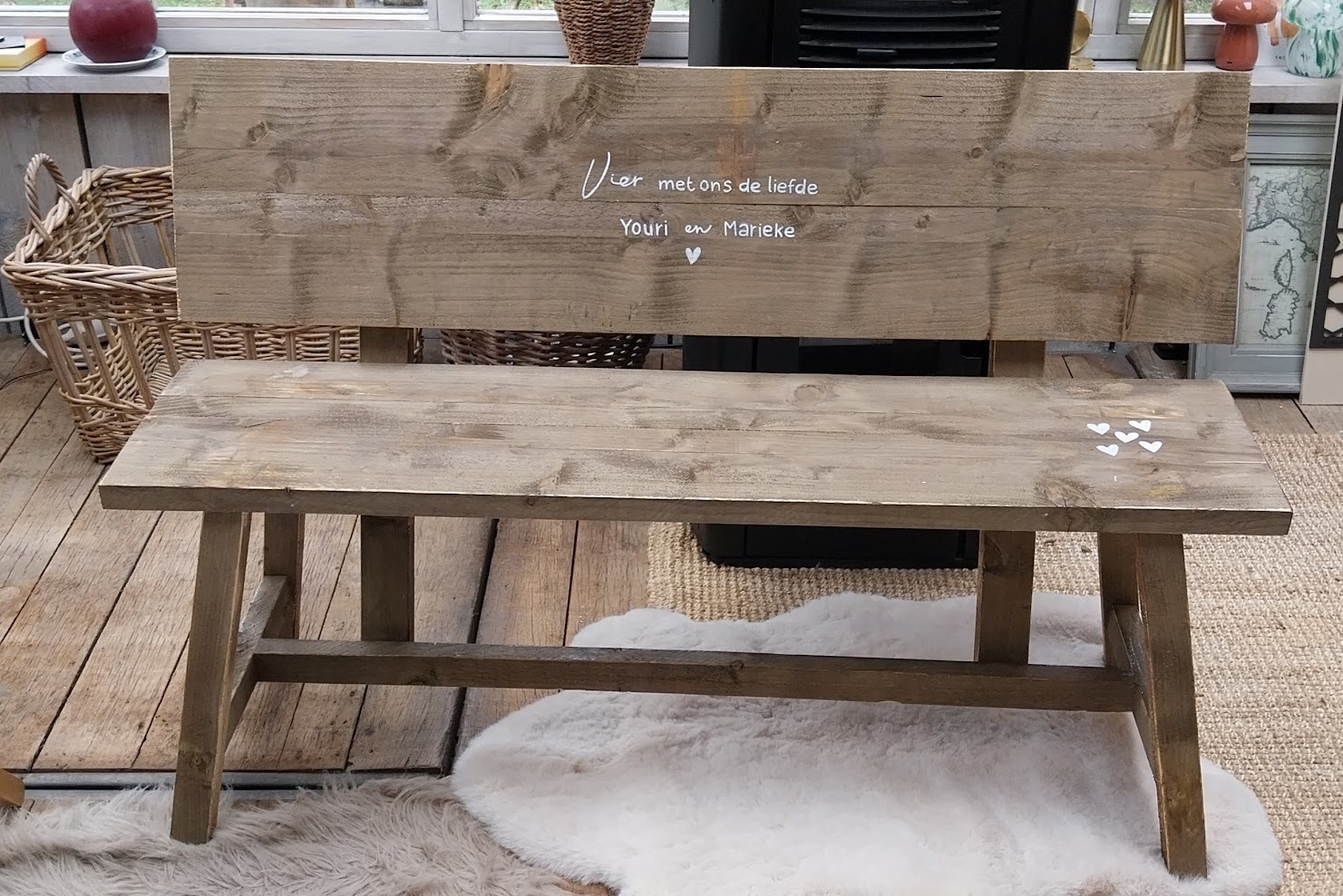 Gepersonaliseerd houten bankje - Afbeelding 3